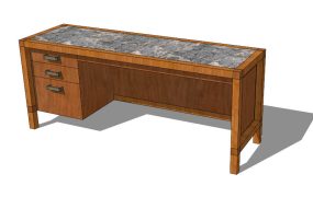 Marble Top Writing Desk