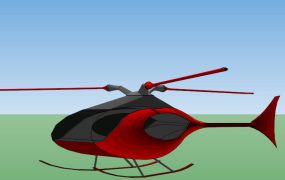 Small Red Helicopter