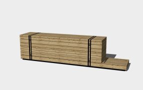 Rustic Wood Reception Desk