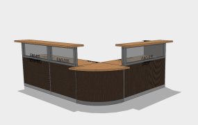 L-shaped Reception Desk