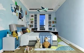 Light Blue Boys Room