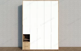 Modern Wardrobe With Nightstand