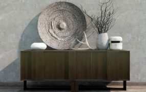 Rustic Entryway Cabient Decor Ideas