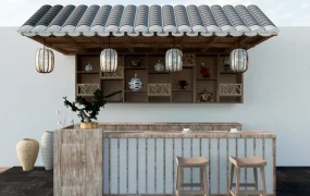 Asian Style Outdoor Bar