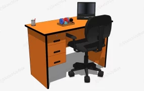 Wood Computer Desk For Home Office