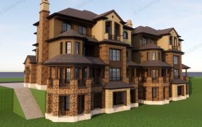 Elevated Row House Design