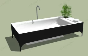 Freestanding Bathtub With Surround