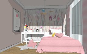 Pink Bedroom for Girl