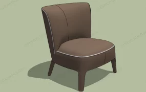 Brown Fabric Chair