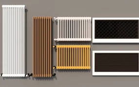 Modern Heating Radiator & Decorative Grille Cover Set SketchUp 3D Model