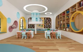 Modern Kindergarten Playroom Interior