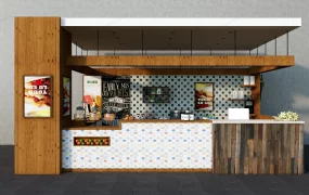 Outdoor Juice Kiosk Design