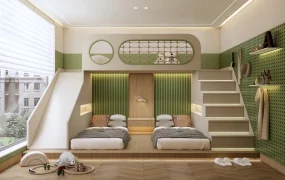 Luxury Modern Shared Children's Bedroom Suite