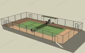 Outdoor Tennis Court
