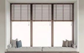 Bay Window With Blinds