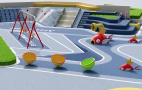Playground With Water Features