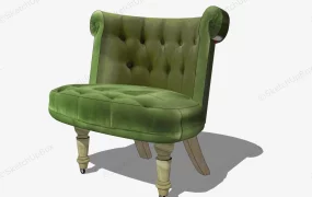 Tufted Wingback Chair