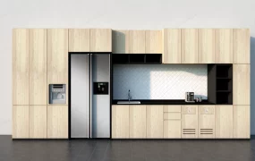 Straight Kitchen Cabinets Design