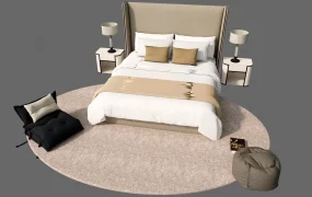 Upholstered Bed With Headboard