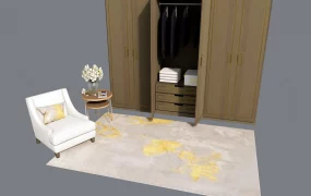 Retro Bedroom Wardrobe