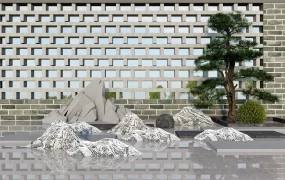 Zen Garden Feature Wall