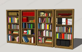 Sectional Wooden Bookcase