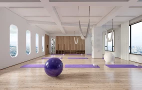 Commercial Yoga Room Design Idea