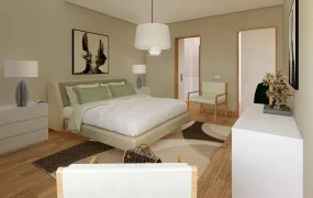 Cream And Beige Bedroom