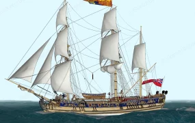 1800s Royal Navy Frigate