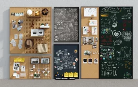 Pegboard And Blackboard