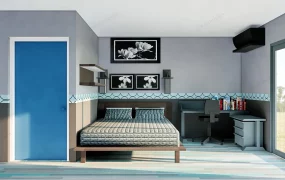 Small Bedroom With Bathroom