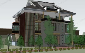 Modern Chinese Style House