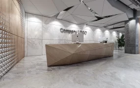 Wooden Reception Desk Design