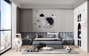 Boys Space Theme Bedroom