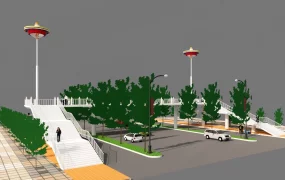 Pedestrian Overpass Bridge