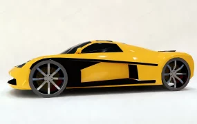 Yellow Ferrari 458 Spider