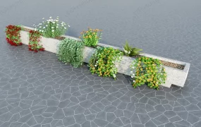 Concrete Raised Garden Bed