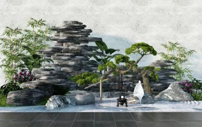 Japanese Zen Rock Garden