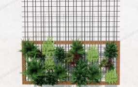 Metal Grid Vertical Garden