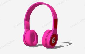 Pink Headphone