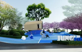 Colorful Jungle Park Playground