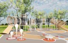 Nature Integrated Modern Playground