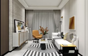 Narrow Living Room Design