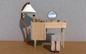 Natural Wood Dressing Table