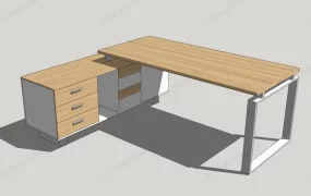 L Shaped Office Desk With Storage