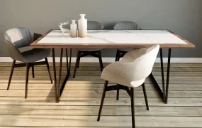 Modern Industrial Dining Set