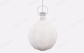 Paper Pineapple Pendant Light Fixture