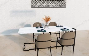 Industrial Chic Dining Set