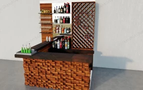 Rustic Home Bar Design