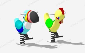 Bird And Chicken Spring Rider